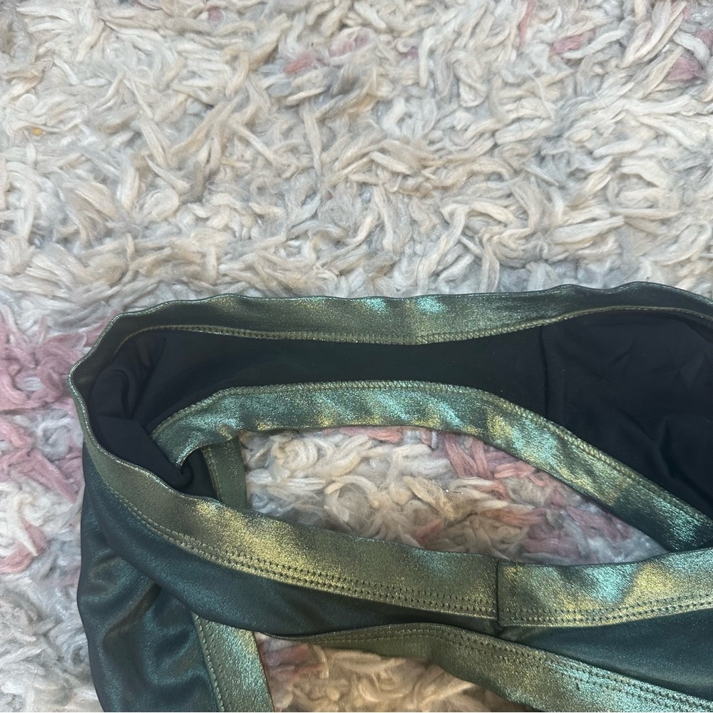 Solid & Striped Scottie Green Shiny Bikini Bottom… - image 5